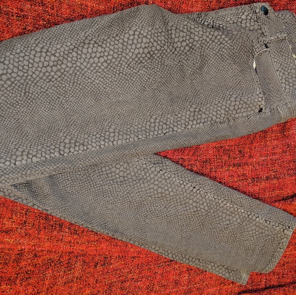 Rare gator print jeans.